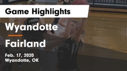Wyandotte  vs Fairland  Game Highlights - Feb. 17, 2020