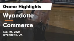 Wyandotte  vs Commerce  Game Highlights - Feb. 21, 2020