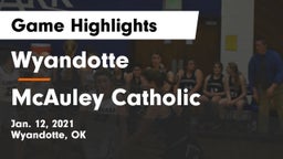 Wyandotte  vs McAuley Catholic  Game Highlights - Jan. 12, 2021