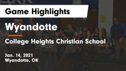 Wyandotte  vs College Heights Christian School Game Highlights - Jan. 14, 2021