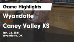 Wyandotte  vs Caney Valley KS Game Highlights - Jan. 22, 2021