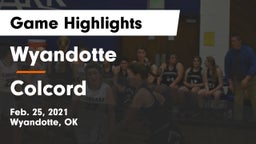 Wyandotte  vs Colcord  Game Highlights - Feb. 25, 2021