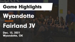 Wyandotte  vs Fairland JV Game Highlights - Dec. 13, 2021