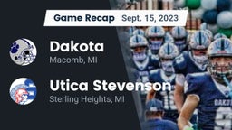 Recap: Dakota  vs. Utica Stevenson  2023