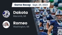 Recap: Dakota  vs. Romeo  2023