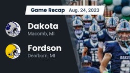 Recap: Dakota  vs. Fordson  2023