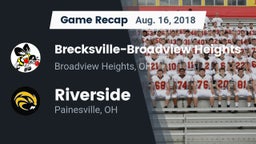 Recap: Brecksville-Broadview Heights  vs. Riverside  2018