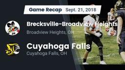 Recap: Brecksville-Broadview Heights  vs. Cuyahoga Falls  2018