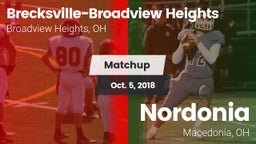 Matchup: Brecksville-Broadvie vs. Nordonia  2018