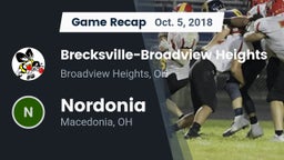 Recap: Brecksville-Broadview Heights  vs. Nordonia  2018