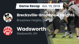 Recap: Brecksville-Broadview Heights  vs. Wadsworth  2018