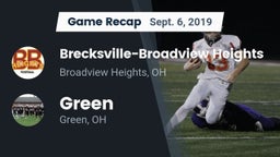 Recap: Brecksville-Broadview Heights  vs. Green  2019