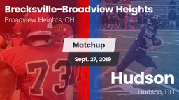 Matchup: Brecksville-Broadvie vs. Hudson  2019
