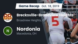 Recap: Brecksville-Broadview Heights  vs. Nordonia  2019