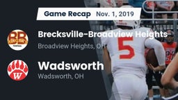 Recap: Brecksville-Broadview Heights  vs. Wadsworth  2019