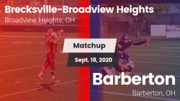Matchup: Brecksville-Broadvie vs. Barberton  2020