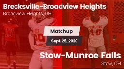 Matchup: Brecksville-Broadvie vs. Stow-Munroe Falls  2020