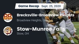 Recap: Brecksville-Broadview Heights  vs. Stow-Munroe Falls  2020