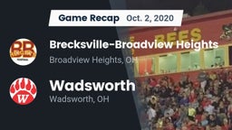 Recap: Brecksville-Broadview Heights  vs. Wadsworth  2020