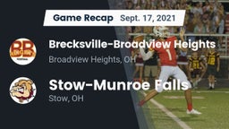 Recap: Brecksville-Broadview Heights  vs. Stow-Munroe Falls  2021