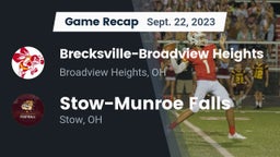 Recap: Brecksville-Broadview Heights  vs. Stow-Munroe Falls  2023