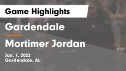 Gardendale  vs Mortimer Jordan  Game Highlights - Jan. 7, 2022
