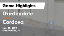 Gardendale  vs Cordova  Game Highlights - Jan. 15, 2022