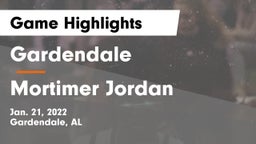 Gardendale  vs Mortimer Jordan  Game Highlights - Jan. 21, 2022