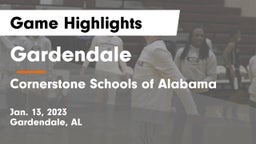 Gardendale  vs Cornerstone Schools of Alabama Game Highlights - Jan. 13, 2023