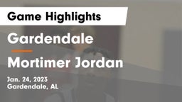 Gardendale  vs Mortimer Jordan  Game Highlights - Jan. 24, 2023