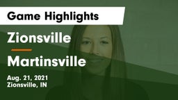 Zionsville  vs Martinsville  Game Highlights - Aug. 21, 2021