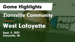Zionsville Community  vs West Lafayette  Game Highlights - Sept. 9, 2023