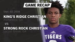 Recap: King's Ridge Christian  vs. Strong Rock Christian  2016