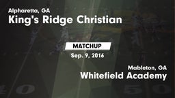 Matchup: King's Ridge vs. Whitefield Academy 2016