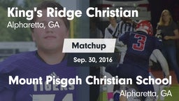 Matchup: King's Ridge vs. Mount Pisgah Christian School 2016