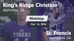 Matchup: King's Ridge vs. St. Francis  2016
