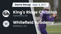 Recap: King's Ridge Christian  vs. Whitefield Academy 2017