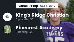 Recap: King's Ridge Christian  vs. Pinecrest Academy  2017