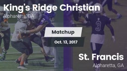 Matchup: King's Ridge vs. St. Francis  2017