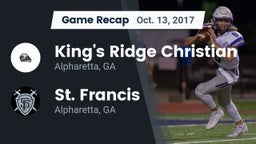 Recap: King's Ridge Christian  vs. St. Francis  2017