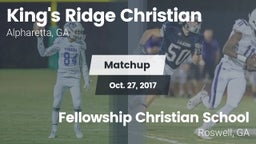 Matchup: King's Ridge vs. Fellowship Christian School 2017