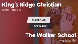 Matchup: King's Ridge vs. The Walker School 2018