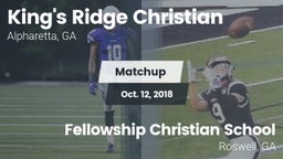 Matchup: King's Ridge vs. Fellowship Christian School 2018