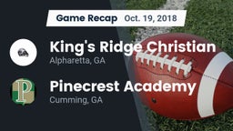Recap: King's Ridge Christian  vs. Pinecrest Academy  2018
