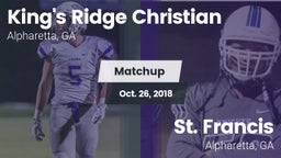 Matchup: King's Ridge vs. St. Francis  2018