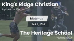 Matchup: King's Ridge vs. The Heritage School 2020