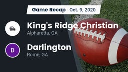 Recap: King's Ridge Christian  vs. Darlington  2020