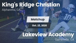 Matchup: King's Ridge vs. Lakeview Academy  2020