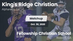 Matchup: King's Ridge vs. Fellowship Christian School 2020