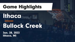 Ithaca  vs Bullock Creek  Game Highlights - Jan. 28, 2022